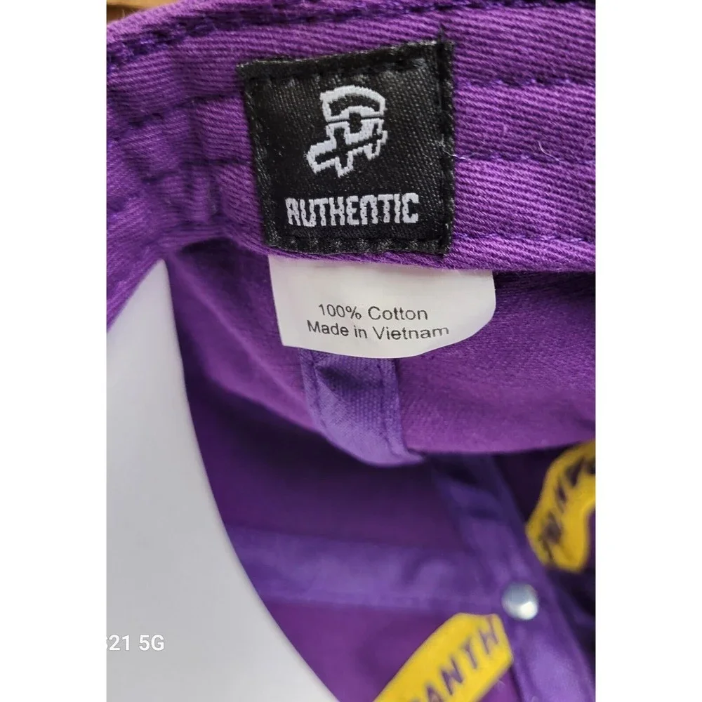 UNI University Of Montana  Authentic Strap Back Low Profile Hat Cap Purple - Picture 4 of 7